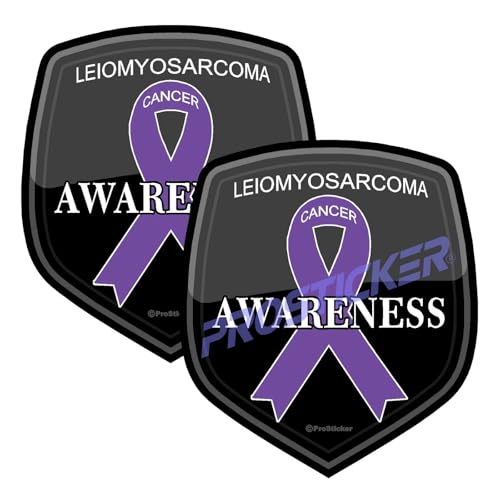 Leiomyosarcoma Cancer Awareness Decal (One) 3" 2 Pack ProSticker 2504 2PK