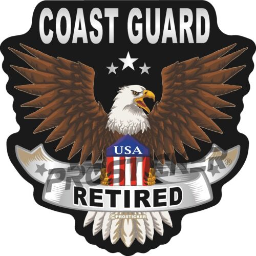 Coast Guard, Army, Navy, Air Force, Veteran, Vietnam, USCG, Decal, USA, Flag, Military, Weatherproof for Your car, truck, laptop, iPad, notebook, mailbox, window, locker, toolbox, etc. Made In the USA ProSticker