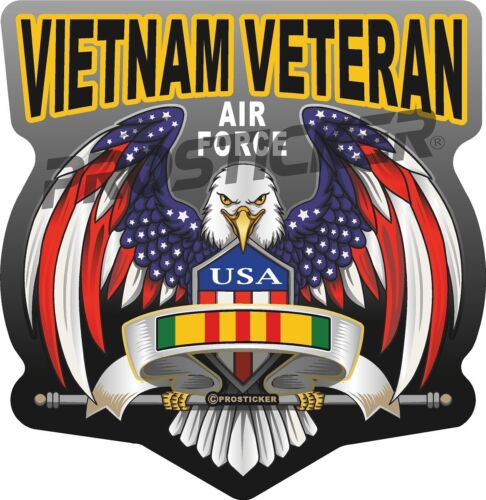 Coast Guard, Army, Navy, Air Force, Veteran, Vietnam, USCG, Decal, USA, Flag, Military, Weatherproof for Your car, truck, laptop, iPad, notebook, mailbox, window, locker, toolbox, etc. Made In the USA ProSticker