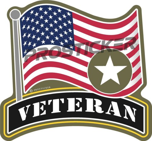 Coast Guard, Army, Navy, Air Force, Veteran, Vietnam, USCG, Decal, USA, Flag, Military, Weatherproof for Your car, truck, laptop, iPad, notebook, mailbox, window, locker, toolbox, etc. Made In the USA ProSticker 4"
