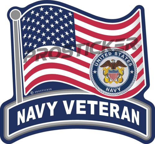 Coast Guard, Army, Navy, Air Force, Veteran, Vietnam,  USCG, Decal, USA, Flag, Military, Weatherproof for Your car, truck, laptop, iPad, notebook, mailbox, window, locker, toolbox, etc. Made In the USA ProSticker 4"