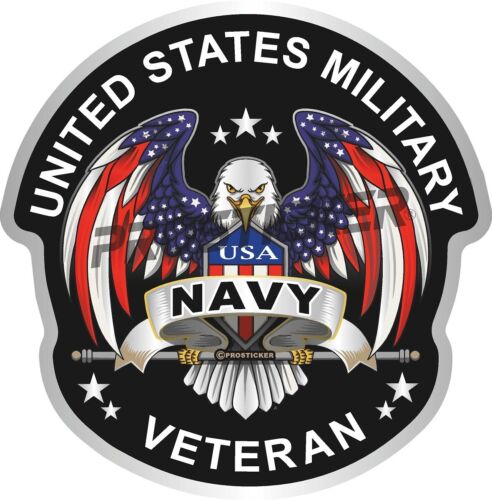 Coast Guard, Army, Navy, Air Force, Veteran, Vietnam, USCG, Decal, USA, Flag, Military, Weatherproof for Your car, truck, laptop, iPad, notebook, mailbox, window, locker, toolbox, etc. Made In the USA ProSticker