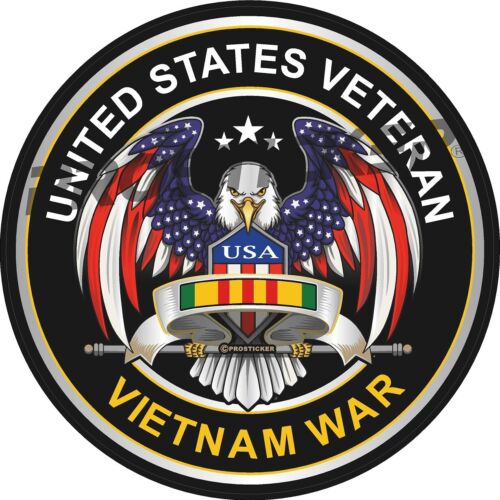 Coast Guard, Army, Navy, Air Force, Veteran, Vietnam, USCG, Decal, USA, Flag, Military, Weatherproof for Your car, truck, laptop, iPad, notebook, mailbox, window, locker, toolbox, etc. Made In the USA ProSticker