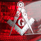 Masonic, Shriner, Lodge, Compass Square, Blue Lodge, Freemason, Weatherproof for Your car, truck, laptop, iPad, notebook, mailbox, window, locker, toolbox, etc. Made In the USA 4" ProSticker