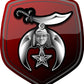 ProSticker 101 (One) 4" Masonic Series Shriner Scimitar Shield Decal Sticker