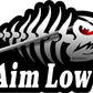 ProSticker 1513 (One) 3.5" X 7" Fishing Art Series Aim Low Skeleton Arrow Decals Sticker