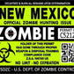 ProSticker 1241 (Two Pack) 3"x 4" Zombie Series New Mexico Hunting License Permit Decal Sticker