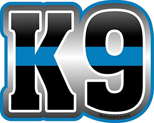 ProSticker 1079 (One) 4" Patriot Series K9 Paw Thin Blue Line Support Decal Sticker