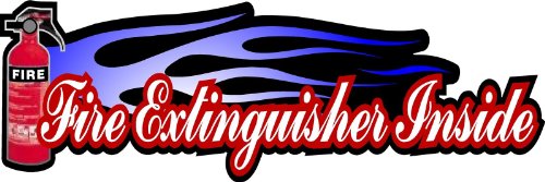 ProSticker 1901 (One) 2.5" X 7.5" FEI Series Fire Extinguisher Inside Decal Sticker