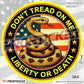 Don't Tread on Me Liberty or Death Gadsden Flag Freedom Decal ProSticker 364