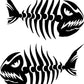 Fish, Skeleton, Decals, Sticker, Ice Fishing, Tackle Box, Boat, Kayak, Decal, USA, Weatherproof for Your car, truck, laptop, iPad, notebook, mailbox, window, locker, toolbox, etc. Made In the USA ProSticker