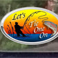 Fish, Skeleton, Decals, Sticker, Ice Fishing, Tackle Box, Boat, Kayak, Decal, USA, Weatherproof for Your car, truck, laptop, iPad, notebook, mailbox, window, locker, toolbox, etc. Made In the USA ProSticker