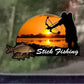 Fish, Skeleton, Decals, Sticker, Ice Fishing, Tackle Box, Boat, Kayak, Decal, USA, Weatherproof for Your car, truck, laptop, iPad, notebook, mailbox, window, locker, toolbox, etc. Made In the USA ProSticker