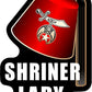 ProSticker 113V (One) Masonic Series Shriner Lady Shriner Freemason Compass Decal Sticker