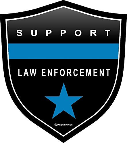 ProSticker 1086V Patriot Series Support Law Enforcement Thin Blue Line Support Decal Sticker