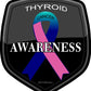 ProSticker 2517 (One) 4" Cancer Awareness Series Thyroid Decal Sticker
