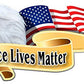 971 ProSticker (One) 3" X 6" Patriot Series"Police Lives Matter" Blue Line Eagle Support Decal Sticker