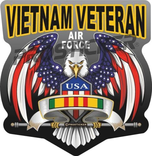 Air Force Vietnam Veteran Decal USA Flag Eagle Military ProSticker 263