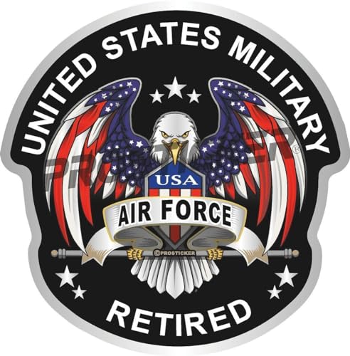 Air Force Retired Decal USA Flag Eagle Military ProSticker 280