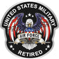 Air Force Retired Decal USA Flag Eagle Military ProSticker 280