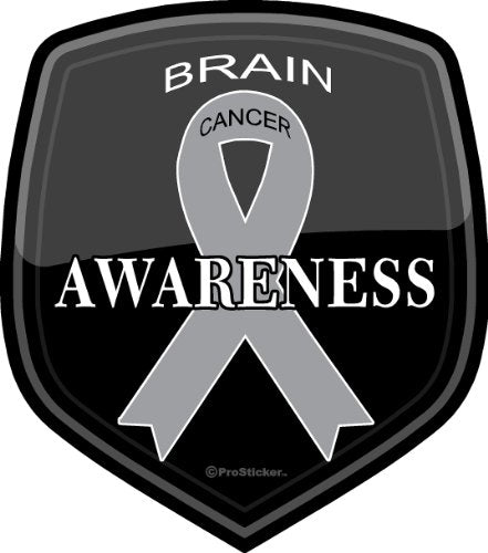 ProSticker 2506 (One) 4" Cancer Awareness Series Brain Decal Sticker