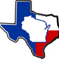 ProSticker 123V (One) Patriotic Series Wisconsin Texas State Decal Sticker