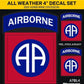 Officially Licensed U.S. Army 82nd Airborne Premium Vinyl Military Sticker for Vehicle Window Bumper Toolbox Laptop by ProSticker - A701