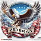 Patriotic Veteran Decal USA All Service Branches Decal ProSticker 348