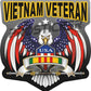 Coast Guard, Army, Navy, Air Force, Veteran, Vietnam, USCG, Decal, USA, Flag, Military, Weatherproof for Your car, truck, laptop, iPad, notebook, mailbox, window, locker, toolbox, etc. Made In the USA ProSticker