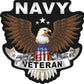 Navy Veteran Decal USA Flag Eagle Military ProSticker 256