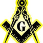 ProSticker 011 (Twenty Pack) 2" Masonic Series Freemason Compass Square Decal Sticker