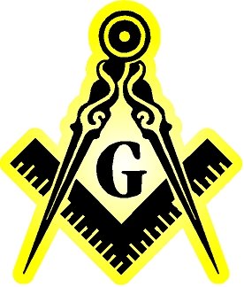 ProSticker 011 (Twenty Pack) 2" Masonic Series Freemason Compass Square Decal Sticker