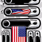 ProSticker 1125 (One) 7 Pack Sheet, American Pride Series Safety Pin Solidarity Decal Sticker