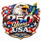 Celebrate USA’s 250th Anniversary Multicolor Decal- Premium Vinyl Sticker for Windows, Bumpers, Vehicles, Motorcycles, Glass, Laptops - Made in USA by ProSticker Model 2026