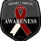 ProSticker 2524 (One) 4" Cancer Awareness Series Head/Neck Decal Sticker