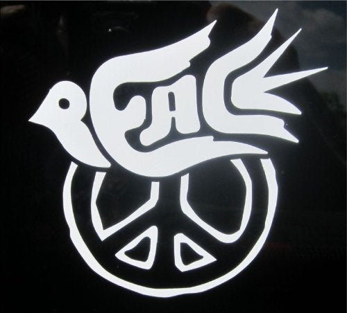 ProSticker 2102. (One) 4" Harmony Series Peace Dove Decal Sticker