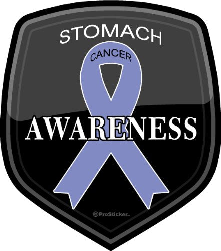 ProSticker 2511 (One) 4" Cancer Awareness Series Stomach Decal Sticker