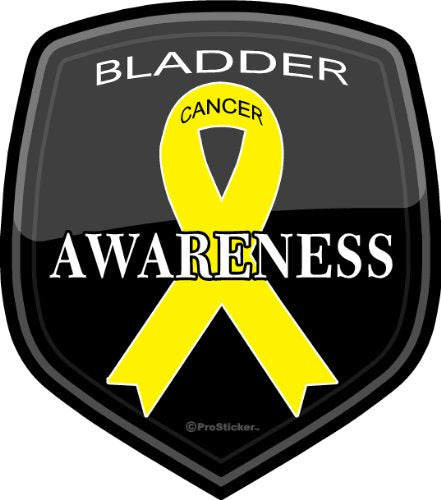 ProSticker 2503 (One) 4" Cancer Awareness Series Bladder Decal Sticker