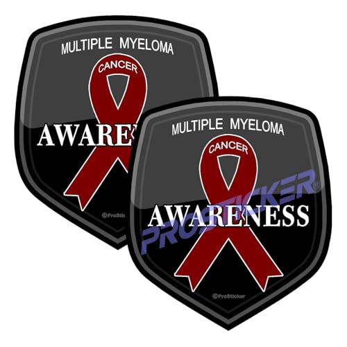 Multiple Myeloma Cancer Awareness Decal (One) 3" 2 Pack ProSticker 2522 2PK