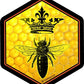 ProSticker 2143 (One) 4" Beekeeping Series Queen Bee Decal Sticker