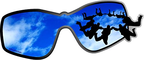 ProSticker 2180 (One) 2.5" X 5" Outdoor Series Skydiving Decal Sticker
