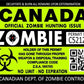 ProSticker 1207 (Two Pack) 3"x 4" Zombie Series Canada Hunting License Permit Decal Sticker