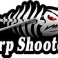 ProSticker 1516 (One) 3.5" X 7" Fishing Art Series Carp Shooter Skeleton Arrow Decals Sticker