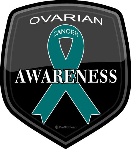 ProSticker 2525 (One) 4" Cancer Awareness Series Ovarian Decal Sticker