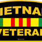 ProSticker 1060 (One) 3.5"X 6" American Pride Series Vietnam Veteran Ribbon Decal Sticker
