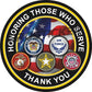 Honoring Those Who Serve Thank You Decal USA Flag Military ProSticker 290