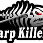 ProSticker 1517 (One) 3.5" X 7" Fishing Art Series Carp Killer Skeleton Arrow Decals Sticker