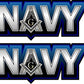ProSticker 099.6L (Two) 2.5" X 6" Masonic Series"Navy" Freemason Compass Square Decal Sticker
