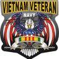 Navy Vietnam Veteran Decal USA Flag Eagle Military ProSticker 264 (6")