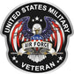 Air Force Veteran USA Flag Eagle Military ProSticker 284